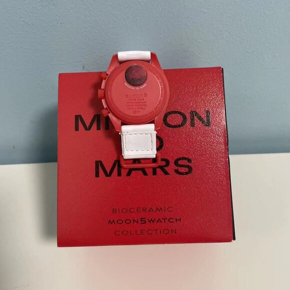 🍪 Swatch x Omega MoonSwatch Mission to Mars | Terracotta Red Bioceramic - Picture 5 of 6